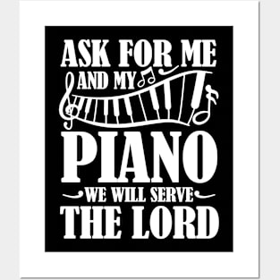 As For Me and My Piano We will Serve The Lord Posters and Art